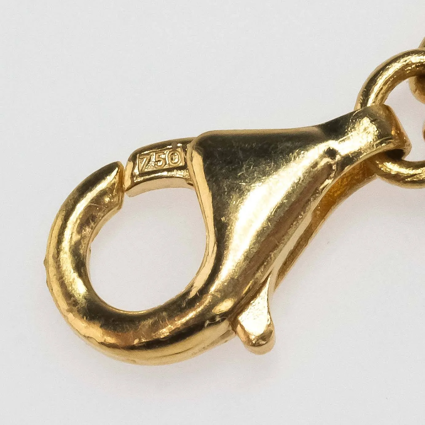 Egyptian Motif Link 7.75" Bracelet in 18K Yellow Gold