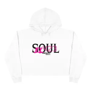 EL 423 Soul Hot Pink/White Crop Hoodie 2