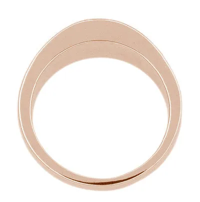 Elaia 14 Karat Rose Gold Engraved Olive Leaves Ring