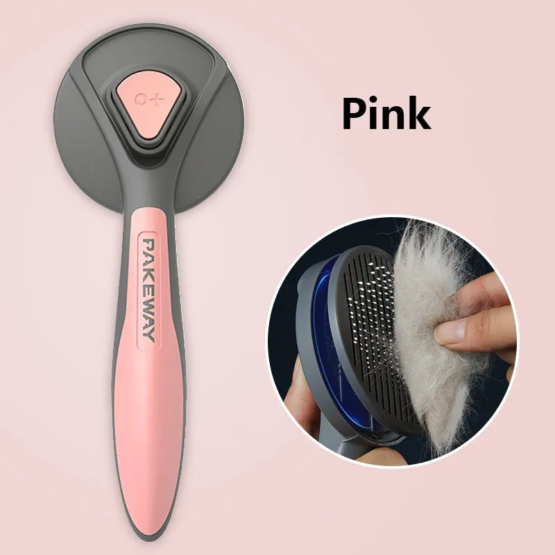 Elegant Cat Dog Self-Cleaning Needle Hair Cleaner Comb