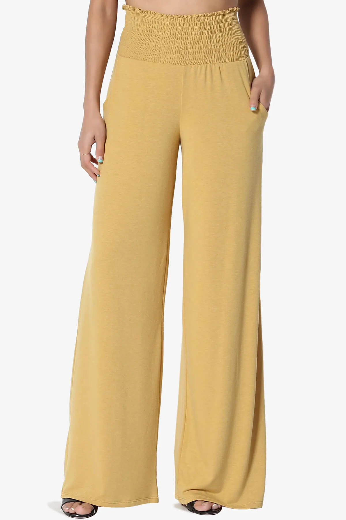Estella Smocked Waist Lounge Pants 33" inseam