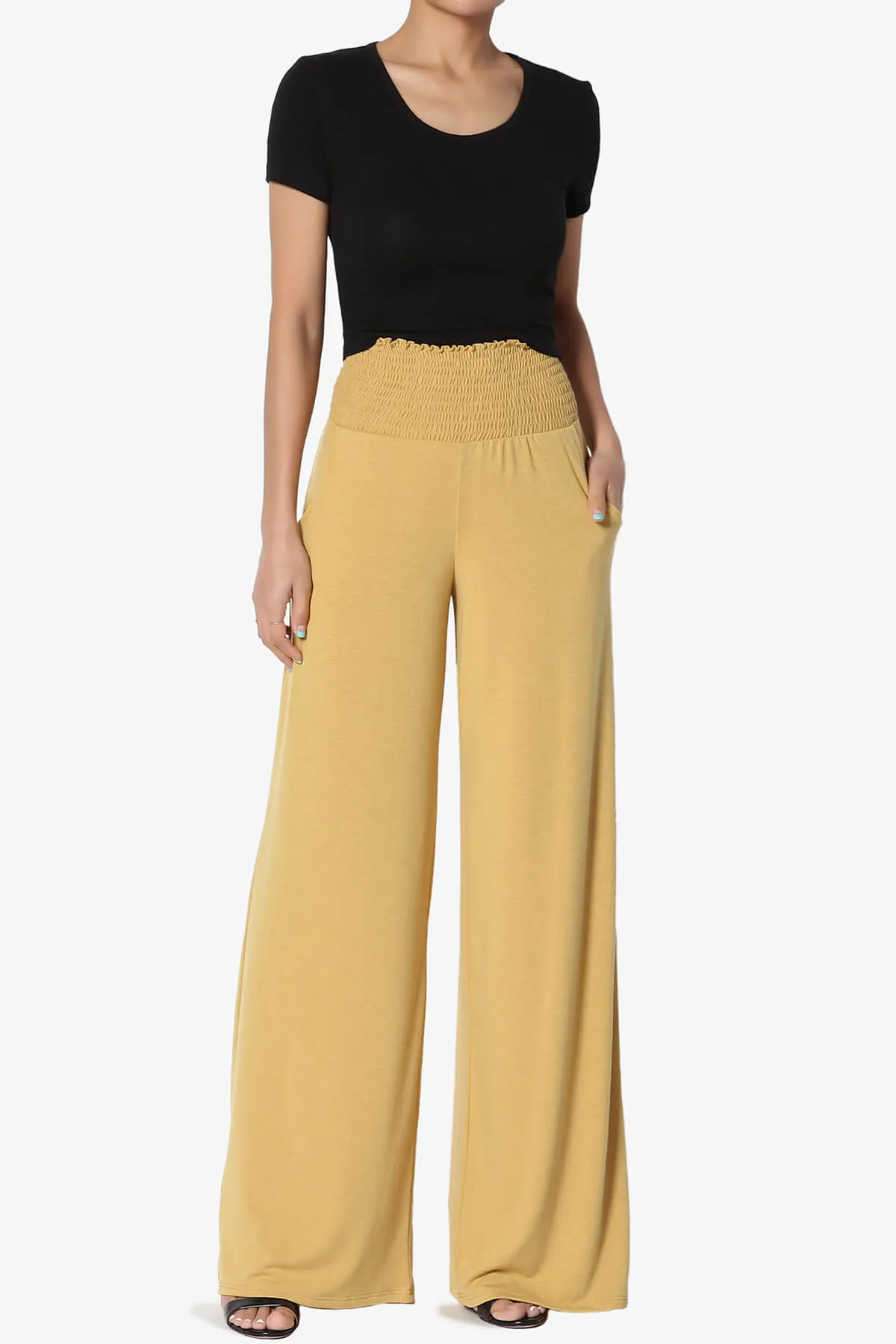 Estella Smocked Waist Lounge Pants 33" inseam