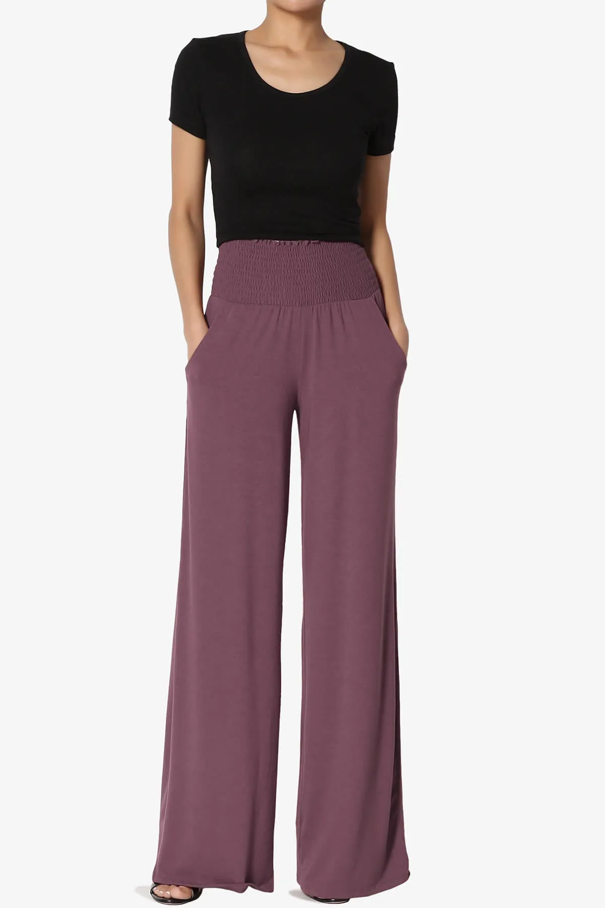 Estella Smocked Waist Lounge Pants 33" inseam