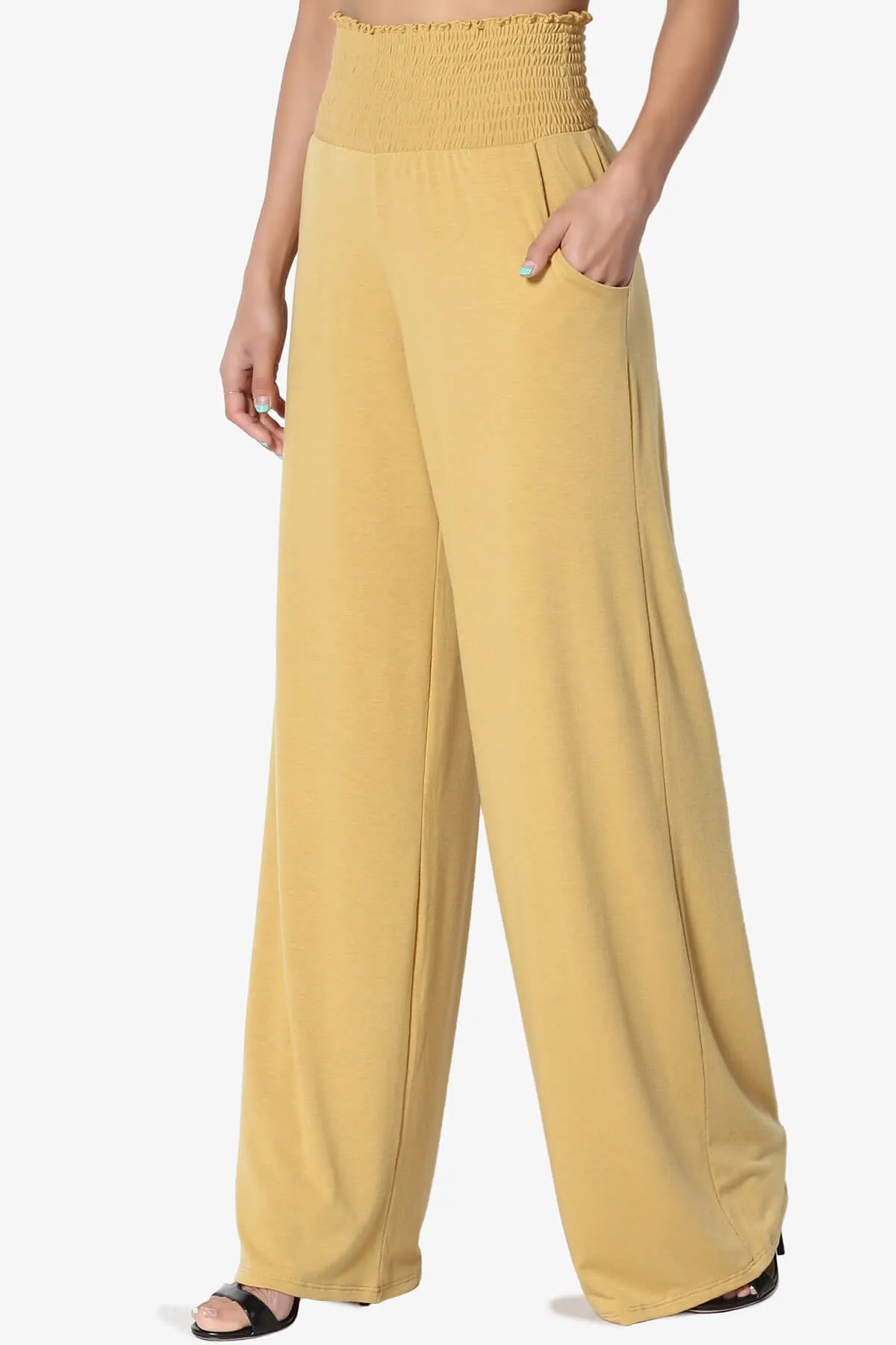 Estella Smocked Waist Lounge Pants 33" inseam