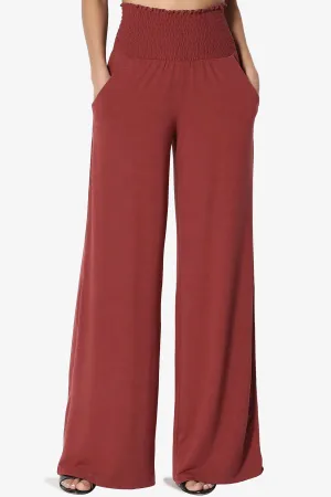 Estella Smocked Waist Lounge Pants 33" inseam