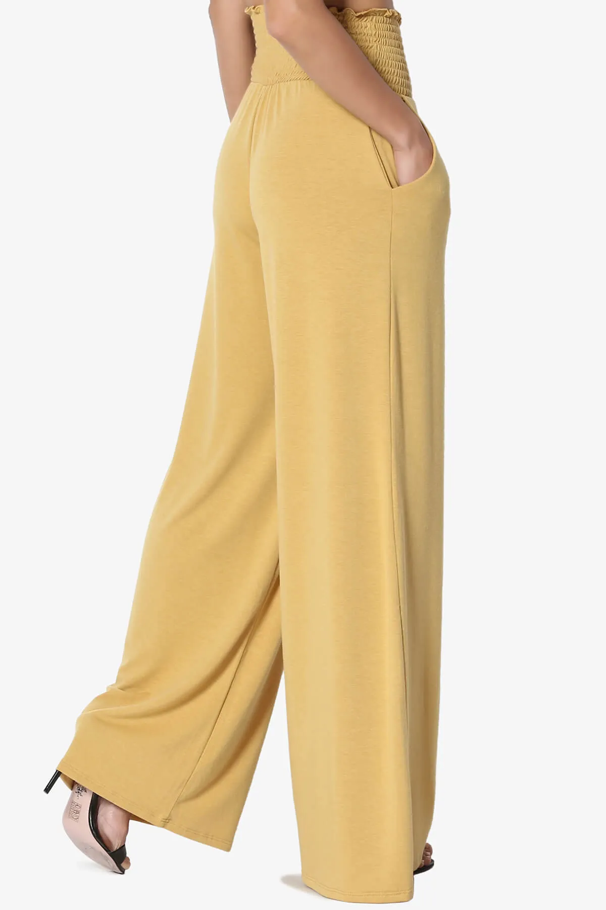 Estella Smocked Waist Lounge Pants 33" inseam
