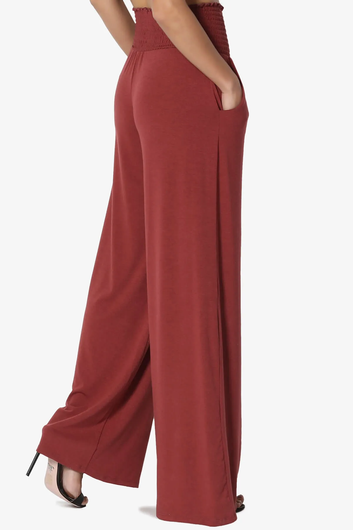 Estella Smocked Waist Lounge Pants 33" inseam