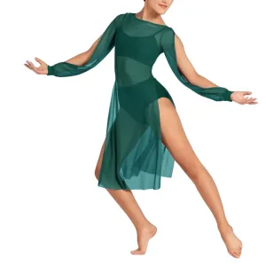 Ethereal Elegance: Mesh Puff Sleeve Dress for Women