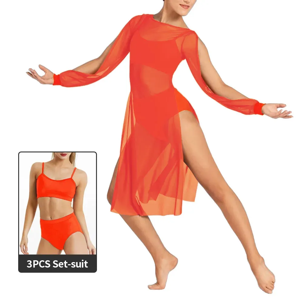 Ethereal Elegance: Mesh Puff Sleeve Dress for Women