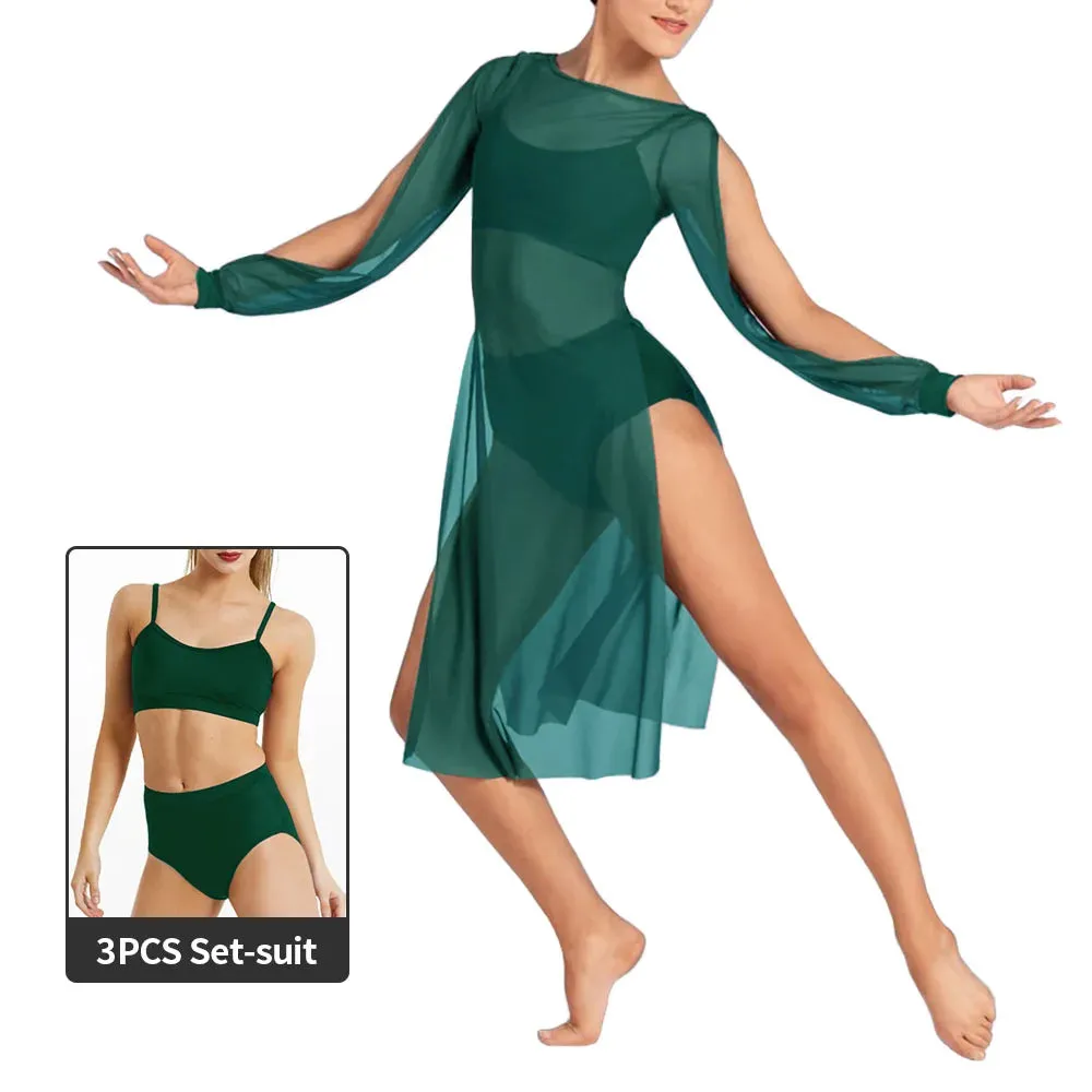 Ethereal Elegance: Mesh Puff Sleeve Dress for Women