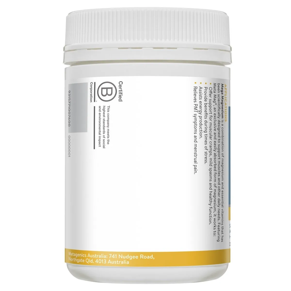 Ethical Nutrients Megazorb Mega Magnesium 120 Tablets