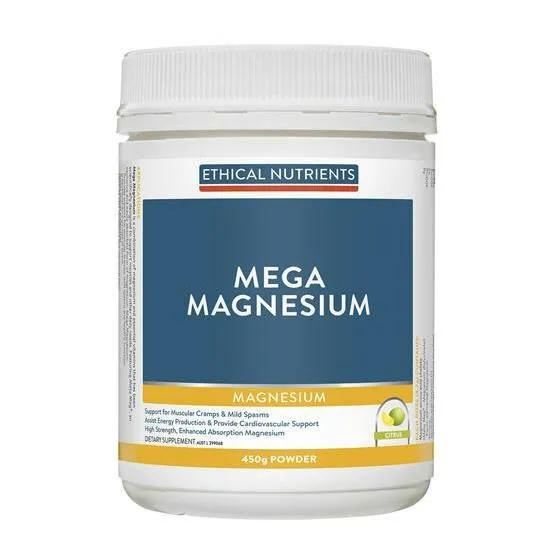 Ethical Nutrients Megazorb Mega Magnesium Powder Citrus 450g
