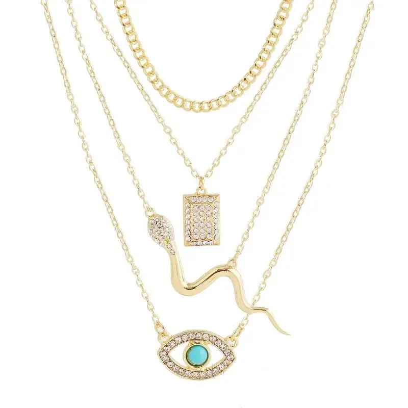 EXAGGERATED Punk Snake Pendant with Electroplating Treatment & High-Quality Alloy