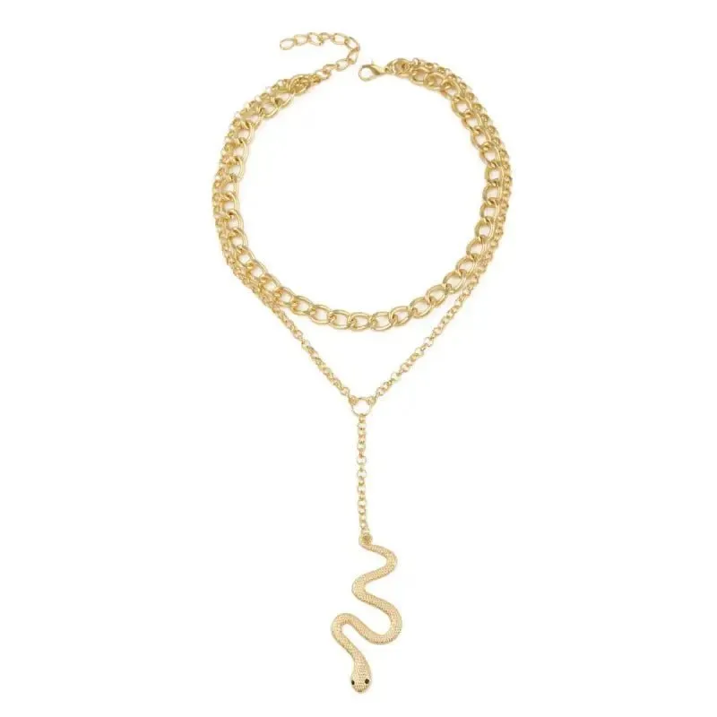 EXAGGERATED Punk Snake Pendant with Electroplating Treatment & High-Quality Alloy