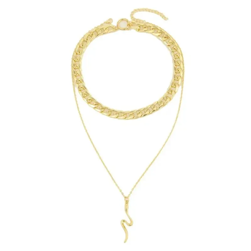 EXAGGERATED Punk Snake Pendant with Electroplating Treatment & High-Quality Alloy