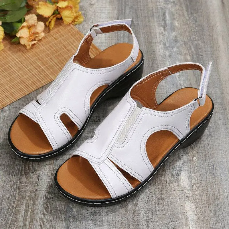 Fanyil Summer Velcro Fish Mouth Casual Women's Sandals