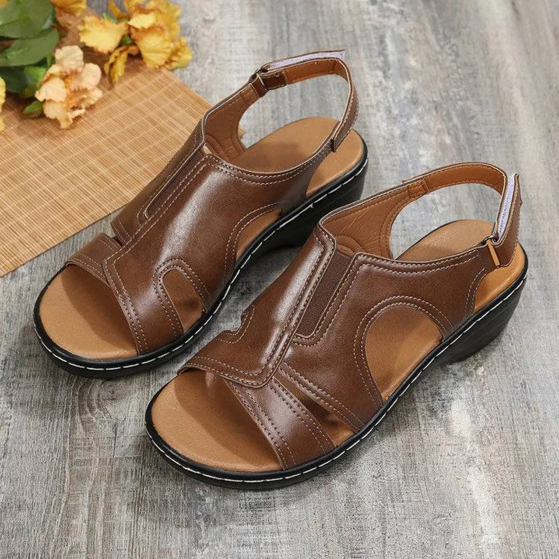 Fanyil Summer Velcro Fish Mouth Casual Women's Sandals