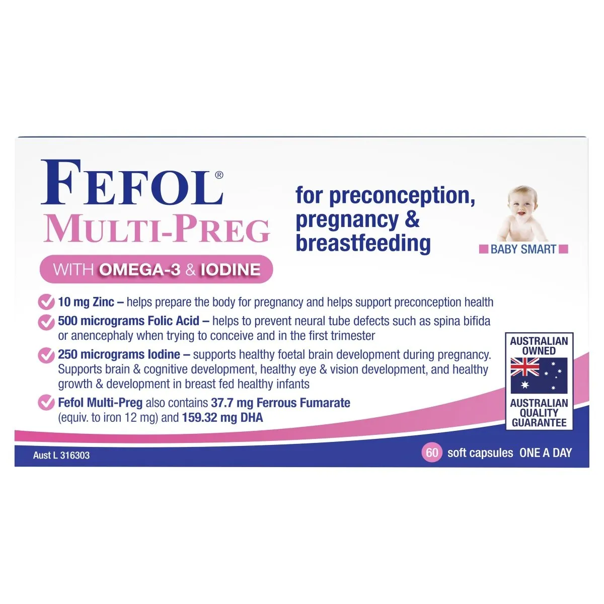 Fefol Multi-Preg 60 Capsules