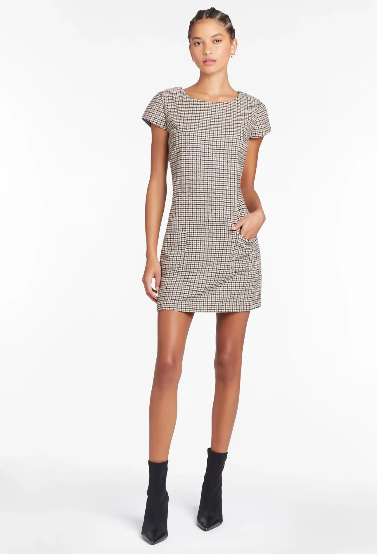 Felice Dress in Houndstooth