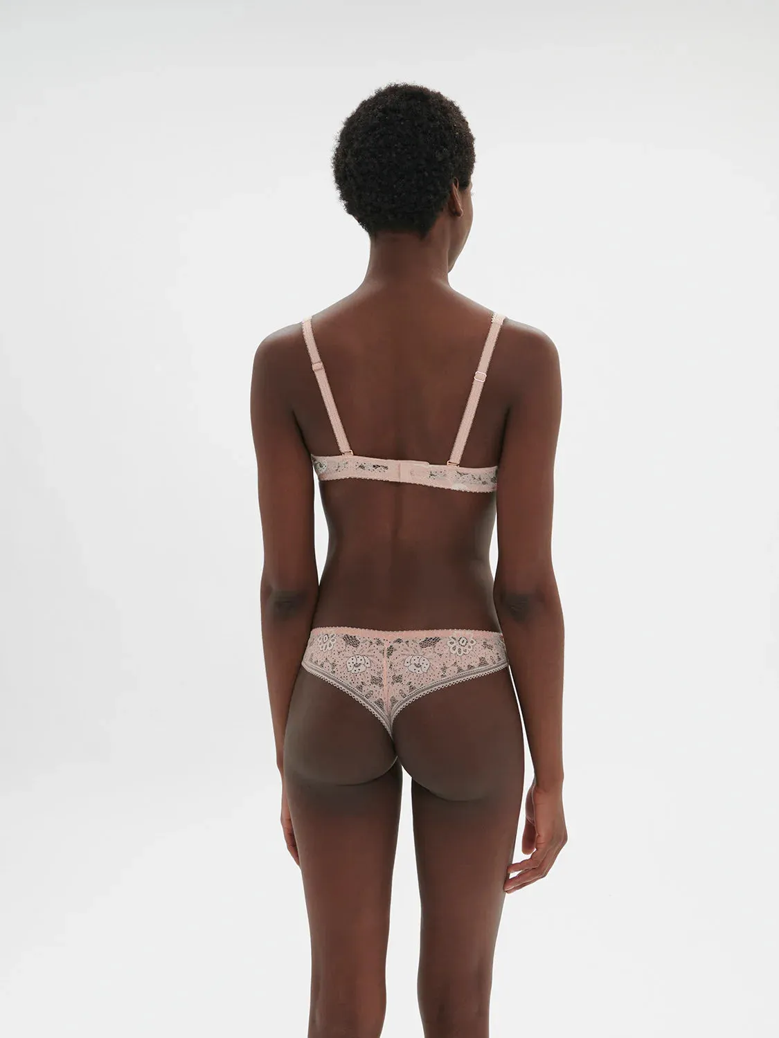 Festive Thong In Ballet Pink - Simone Perele