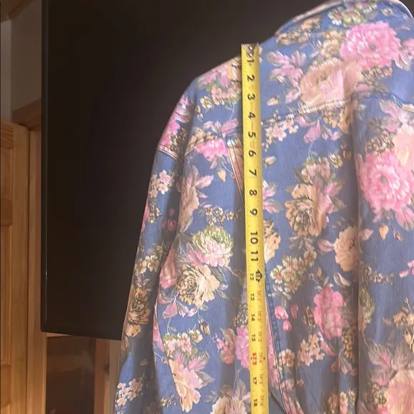 Floral Blue and Pink Women's Jacket