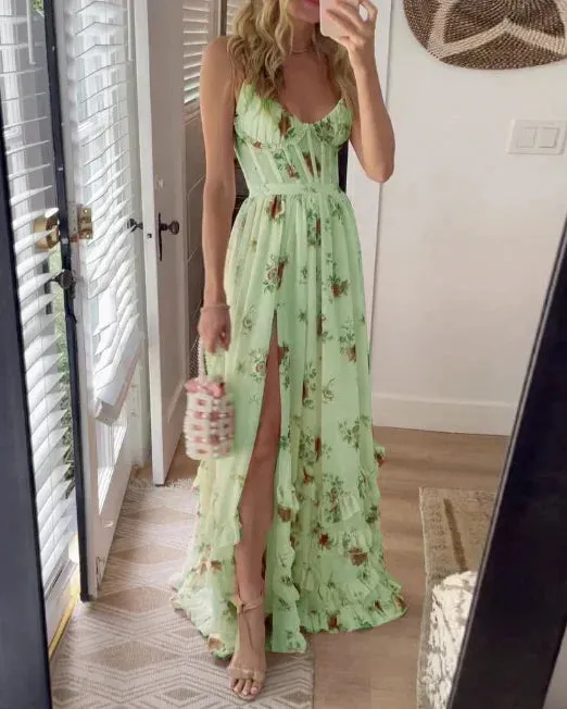Floral Elegance™ | Women's Lace Midi Dress | Floral Design, Elegant Evening Wear, Comfortable Fit