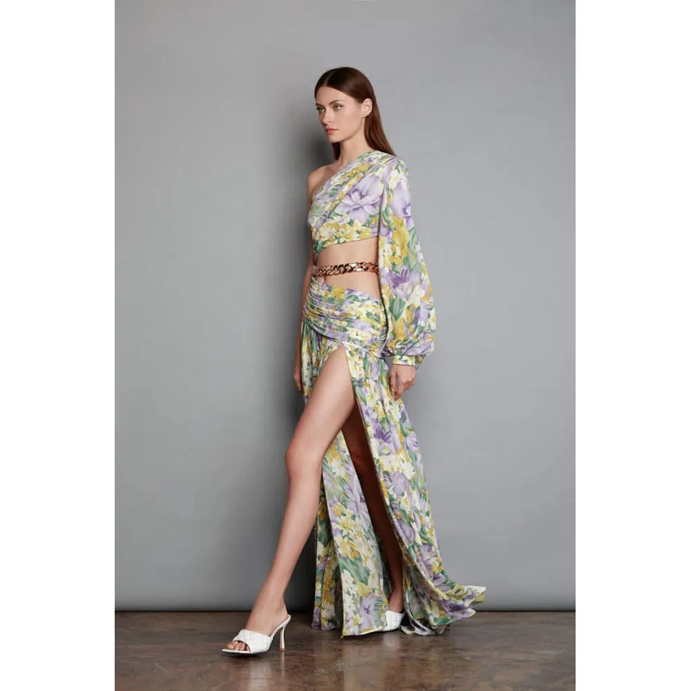 Floral Printing Chiffon Dresses