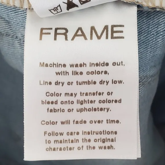 Frame Le High Skinny Crop in Pali Wash