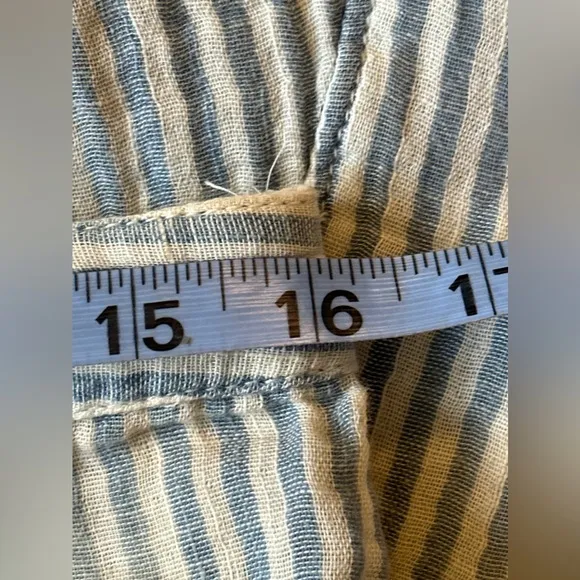Free People Striped White and Blue Women's Skirt