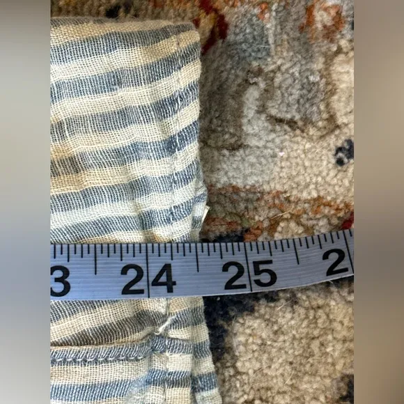 Free People Striped White and Blue Women's Skirt