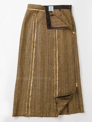 Fringe Skirt in Wool