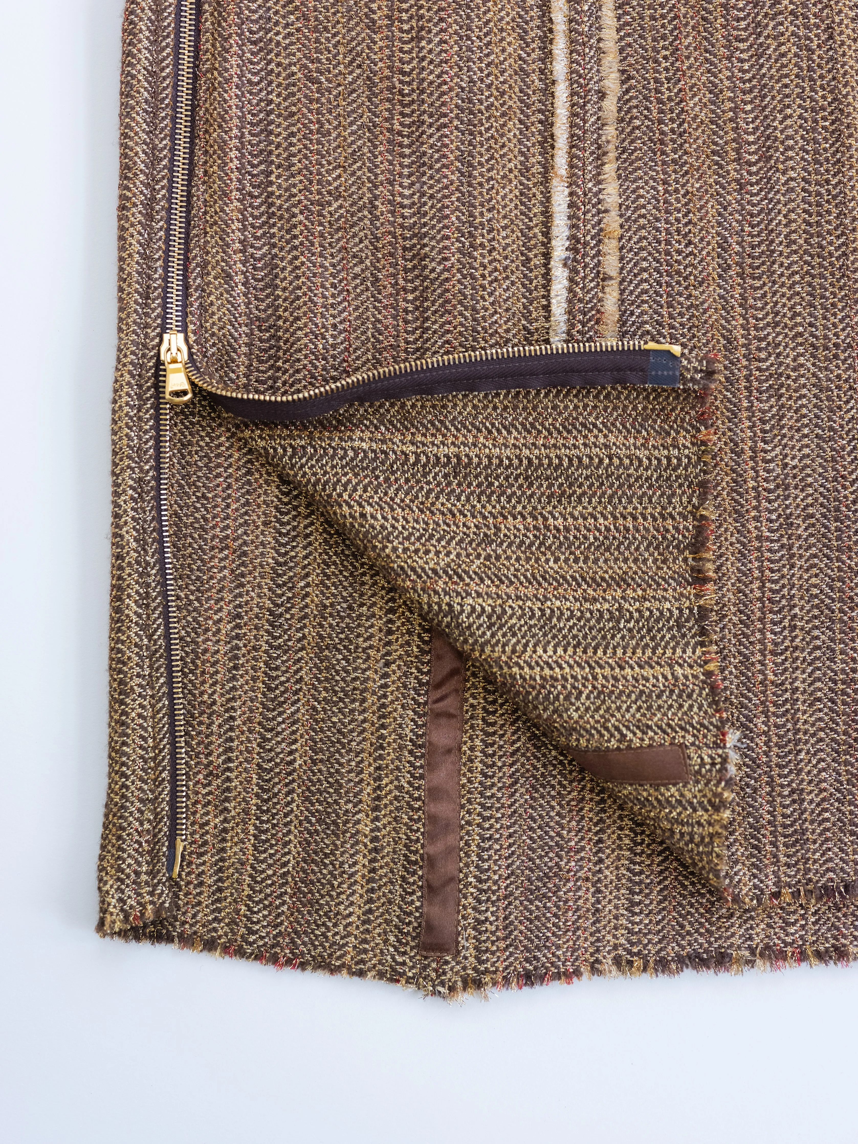 Fringe Skirt in Wool