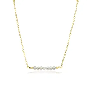 Gem Love Necklace in Pearl