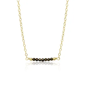 Gem Love Necklace in Pyrite