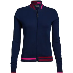 G/FORE Womens Fore Jacquard Wool Full Zip Bomber Golf Sweater M