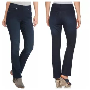 Gloria Vanderbilt Avery Pull-On Straight Leg Jeans