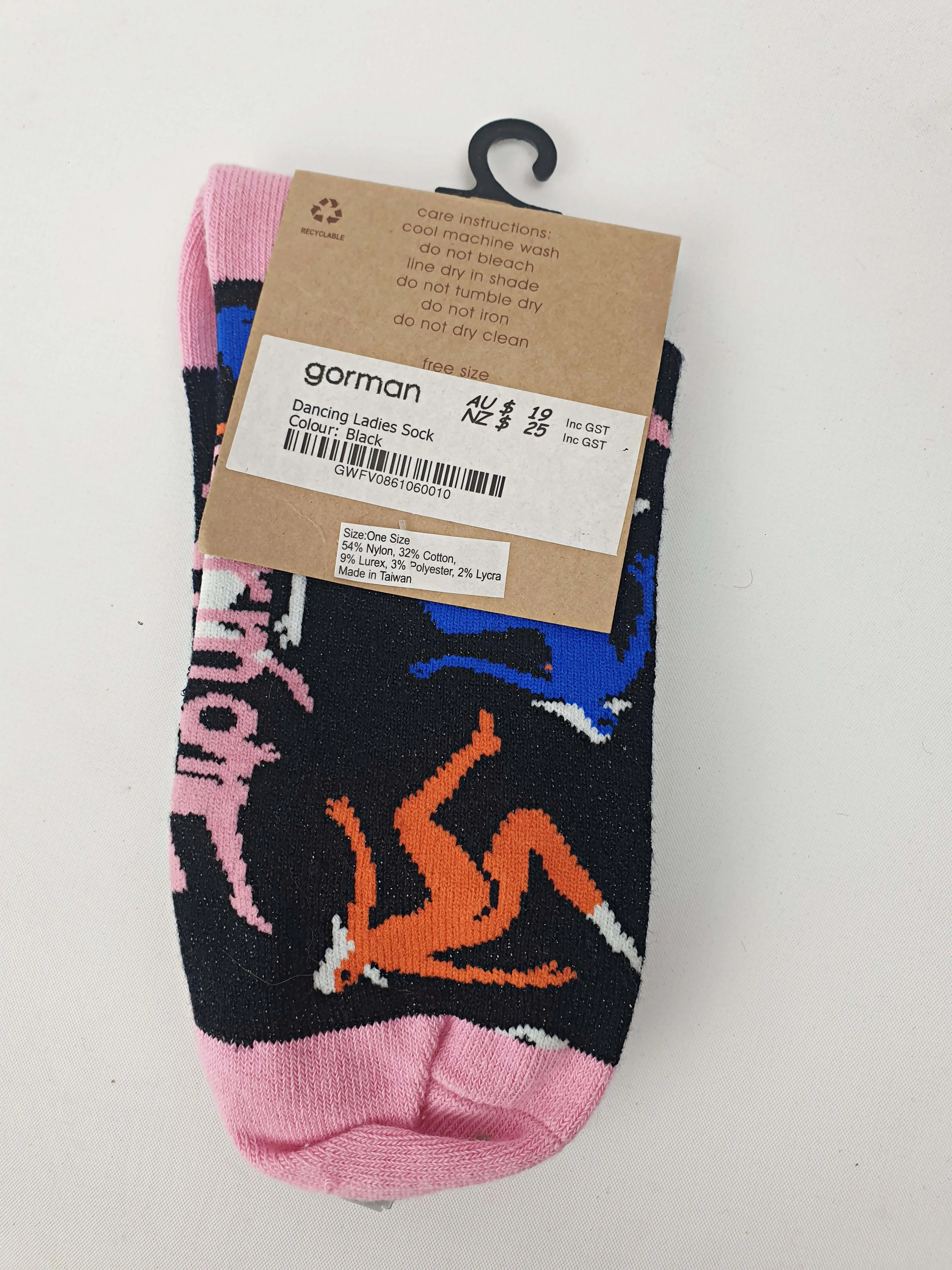 Gorman "dancing ladies" print sock