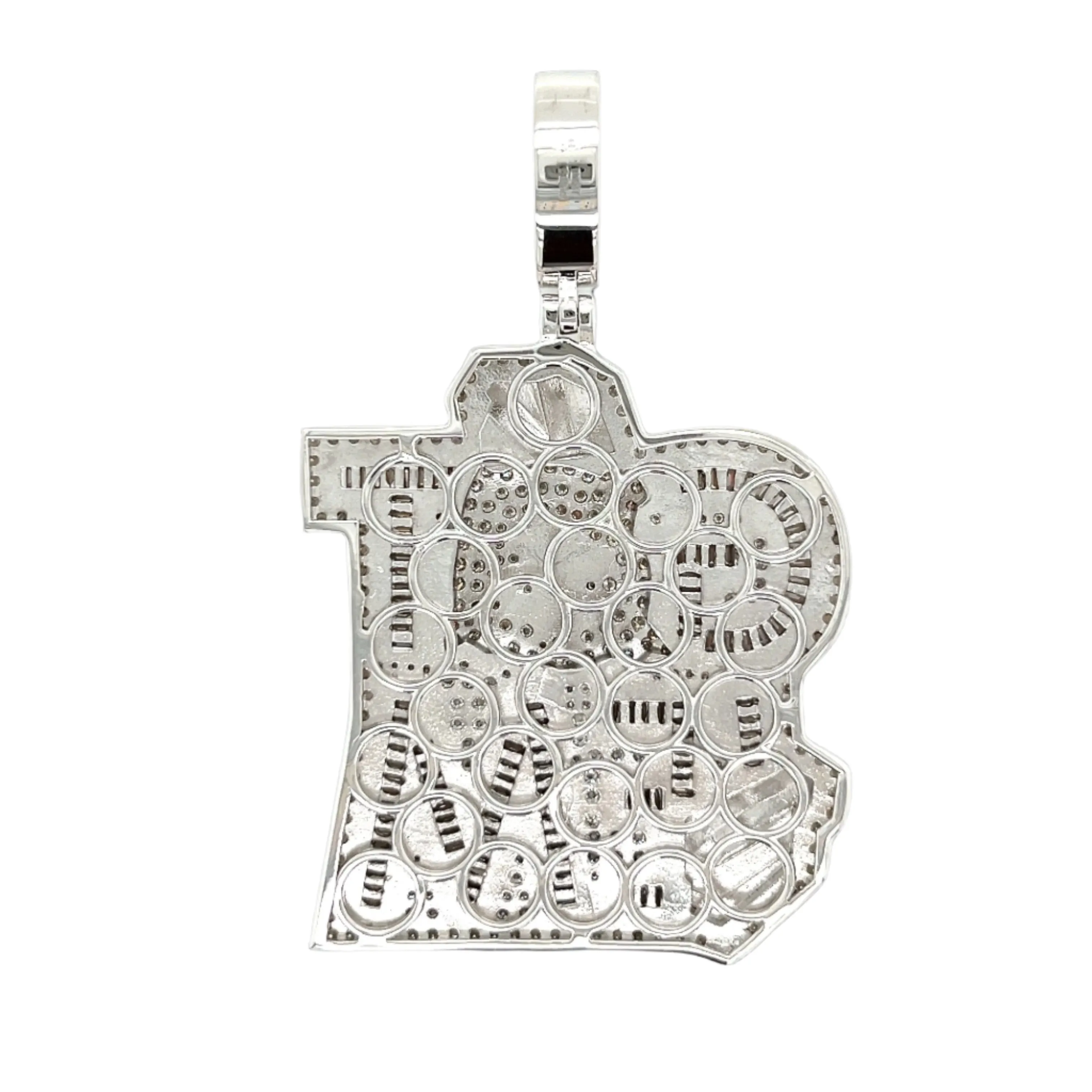 Got Them Lab-Created Moissanite Sterling Silver Charm Pendant - M418059