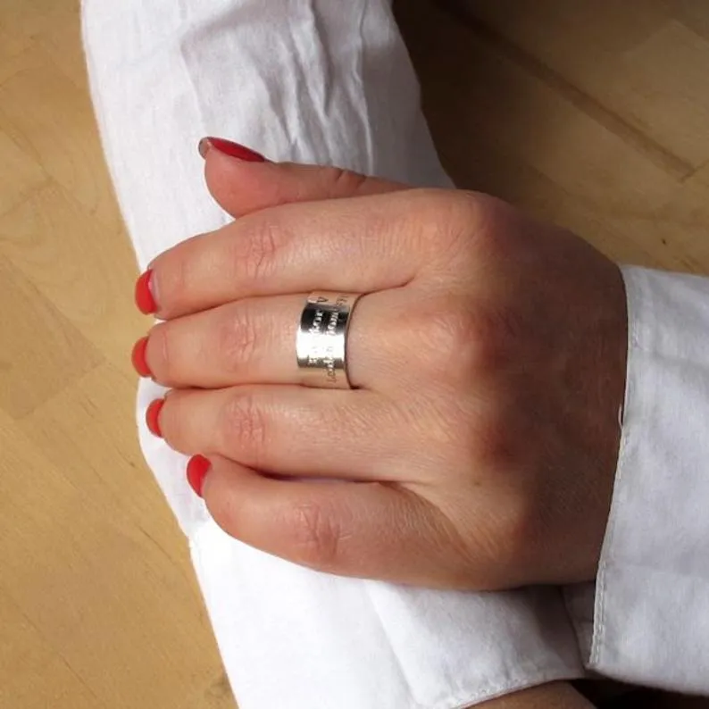 Graduation Gift - Custom Engraved Message Ring