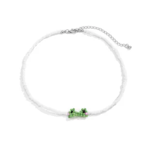 Green Howlite Double Mum Choker