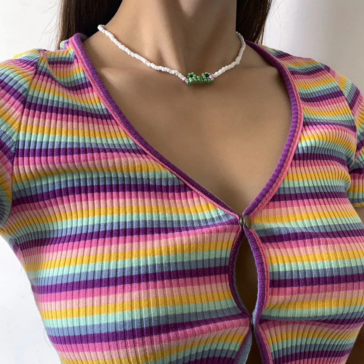 Green Howlite Double Mum Choker