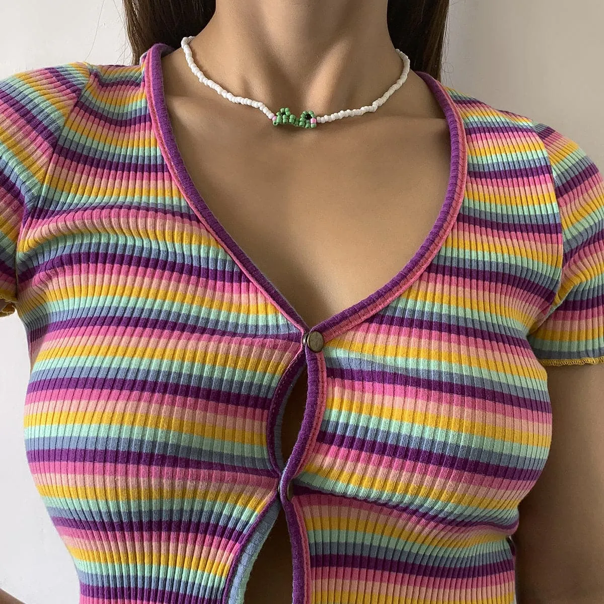 Green Howlite Double Mum Choker