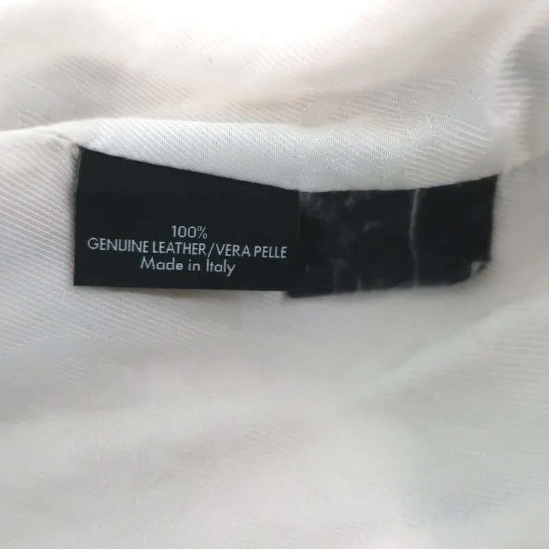 Gucci Leather Bomber Jacket Cream Size 40
