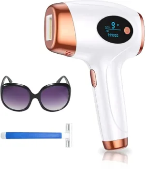 Hair Removal, Laser Permanent Hair Removal for Women and Men, 999900 Flashes UPGRADED At-Home Hair Removal Device for Facial Legs Arms Whole Body Treatment