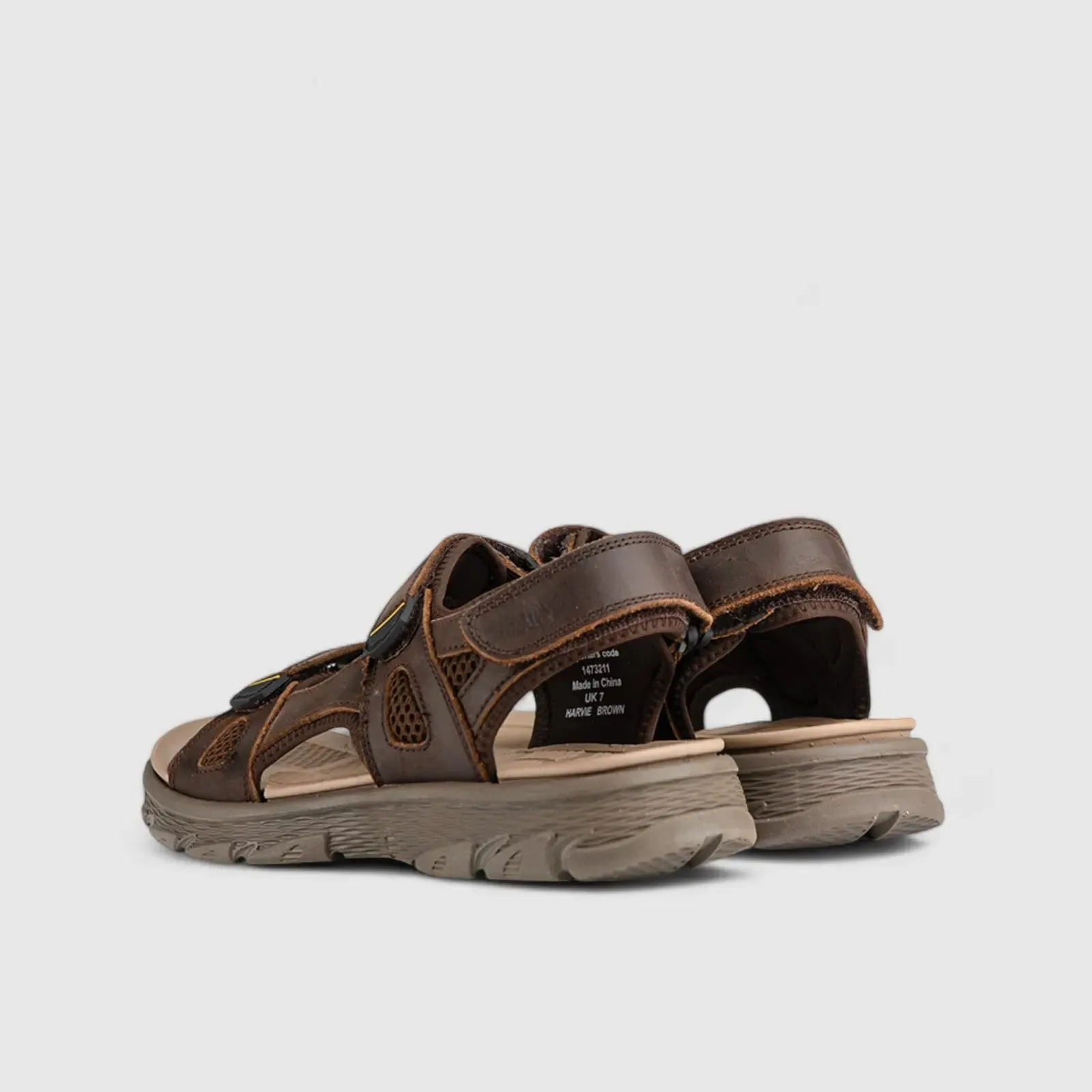 Harvie Comfort Strap Sandal Brown 00877