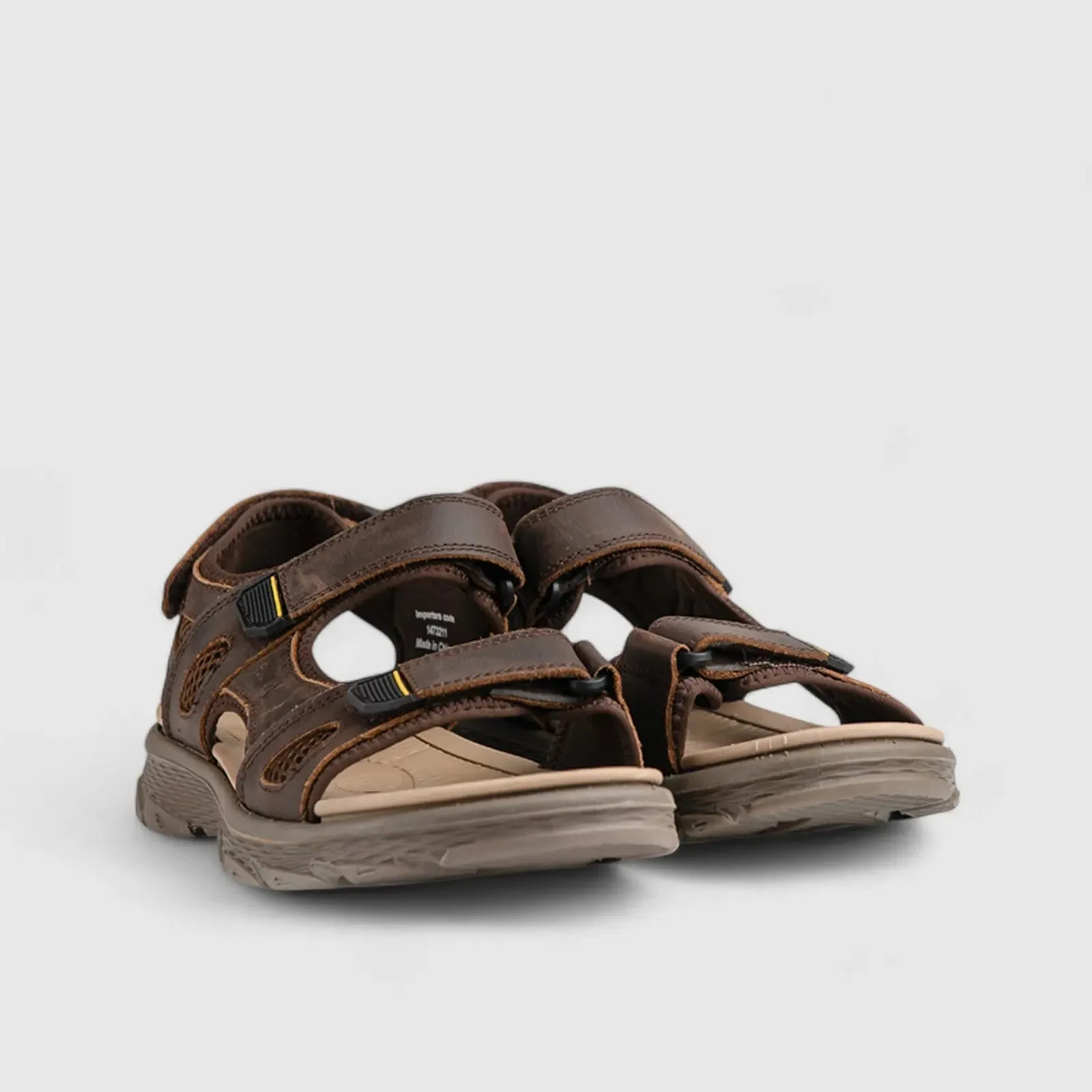 Harvie Comfort Strap Sandal Brown 00877