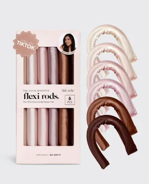 Heatless Curls Flexi Rods Satin Set 6 Pack