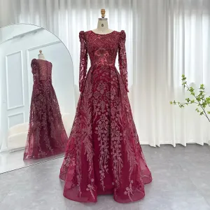 HELEN Luxury Sequined Evening Dress with Overskirt