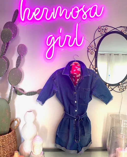 Hermosa Denim Romper