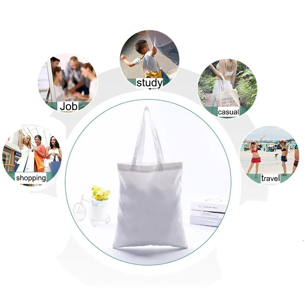 High Heels White Canvas Bag A